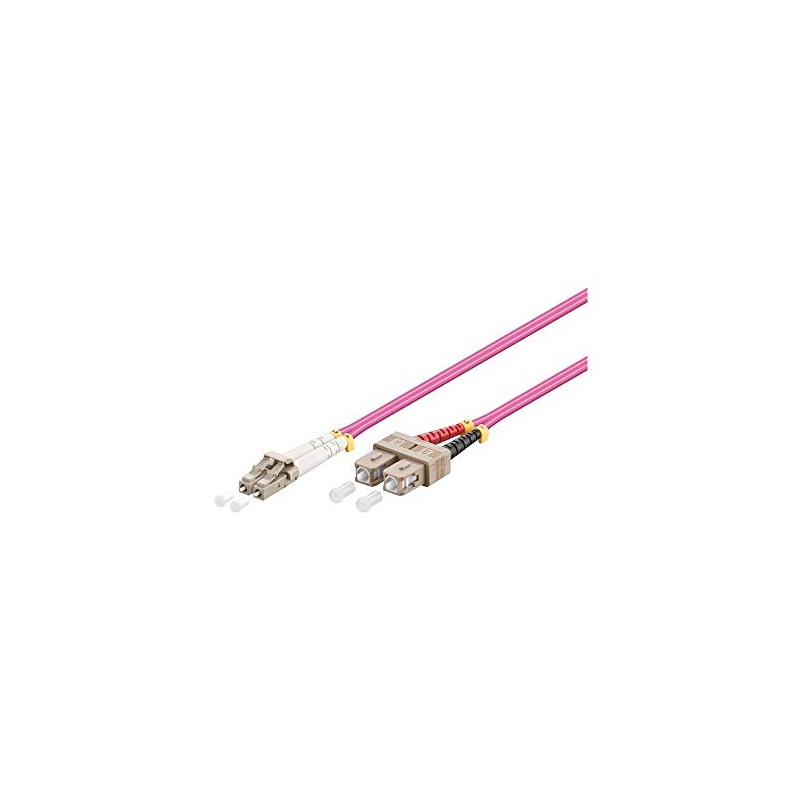Goobay 95944 Optical Fibre Cable, Multimode (OM4), Violett, 2 m