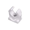 10 x Pipe Clips Simple Pipe Holder White Pipe Fixing