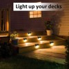 Yanhao 4 Pcs Solar Light, Outdoor Deck Light, Warm Color,