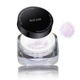 BLUE LOVE Loose Setting Powder Makeup for Face, Oil Control Smooth Face Makeup Powder Foundation, Waterproof Setting Powder Compact, Make Up Finishing Powder (Purple)