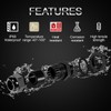 LeMotech 10 Pack NPT 3/8" Cable Glands Waterproof Adjustable 5-10mm