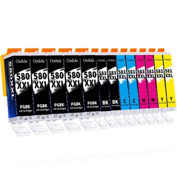 Ondula PGI-580 CLI-581XXL Printer Cartridges Compatible with Canon 580 581