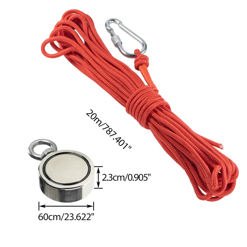 HFS(R) Fishing Magnet Double Sided Magnet 264.4 lbs (120 kg)