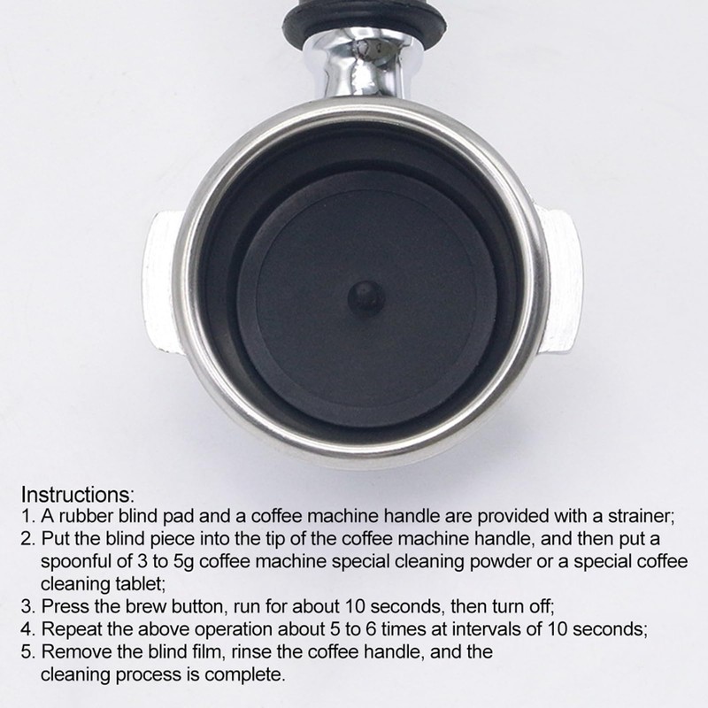 58mm Blind Filter Backflush Disk, Rubber Backflush Filter Disk Easy