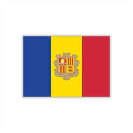 Womaha 30 Sheets Andorra Flag Temporary Tattoos for Kids Adults Fans Fake Face Tattoo Stickers