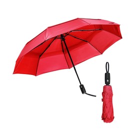 Mr. Pen- Windproof Travel Umbrella, Fiery Red, Automatic Umbrellas for Rain, Compact Umbrella, Travel Umbrella Compact, Umbrella Windproof Umbrella, Umbrellas for Rain Windproof, Portable Umbrella