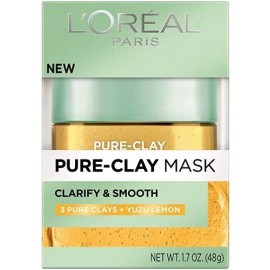 L'oreal Paris Máscara Facial De Arcilla Pura Con Limón Tipo de piel Seca
