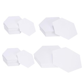 sourcing map 400 Count Hexagon Paper Piecing for Quilting, 1 1.5 2 Inches English Paper Piecing Template, Foundation Pieces Patchwork Supplies for Quilting Sewing DIY Craft