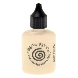 Cosmic Shimmer Pearlescent Coloured PVA Glue 30ml Golden Pearl