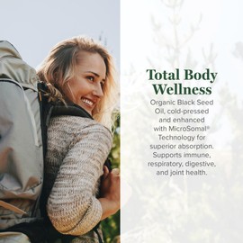 Global Healing Black Seed Oil Organic Cold Pressed - Unrefined Black Cumin Seed - 100% Pure Nigella Sativa Oil - Premium Liquid in Glass Bottle for Skin, Hair and Immunity