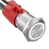 APIELE 16mm Latching 12V Push Button Switch On Off Stainless