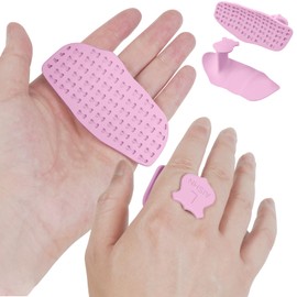 AISHN 2 pcs Anti-Slip Silicone Rypt Grips for Men & Women Hand Grip Gryp Weight Grip for Deadlifts Pull-Ups Gym Grips Lifting Grips for Weight Lifting Heavy Stuff Carrier Large Pink