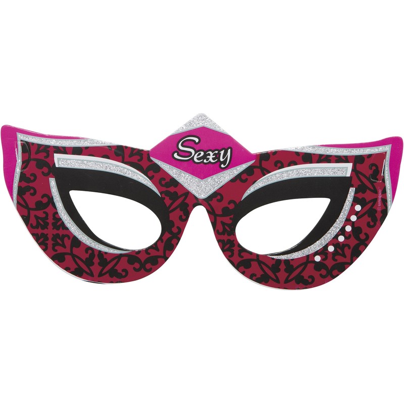Unique Party 62162 - Hen Party Masks, Assorted Pack of