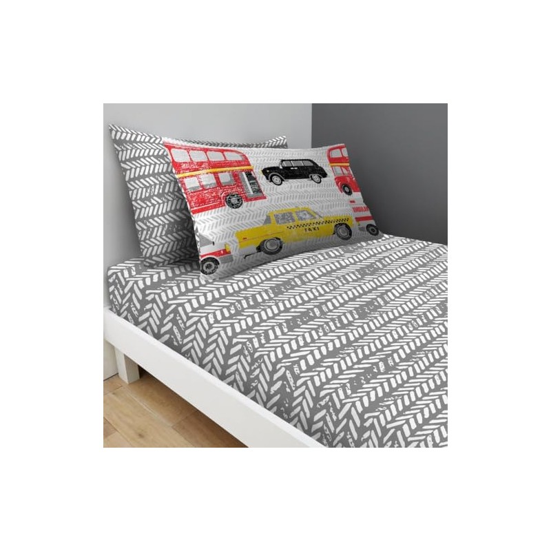 GC GAVENO CAVAILIA Kids Single Fitted Sheet Set - Transport