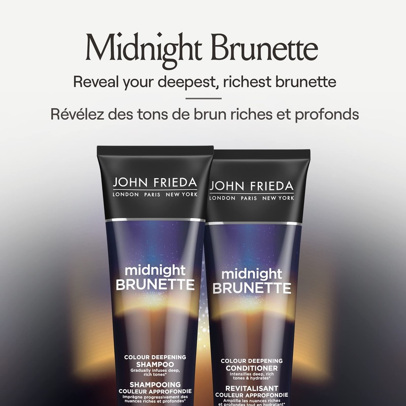 John Frieda Midnight Brunette Colour Deepening Conditioner for Nourished Rich