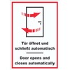 Automatic Door Sign, Portrait A6 (105 x 148 mm)