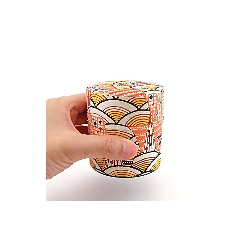 yamako- Tea Container Do ikarasa Small Modern Seigaiha 88088