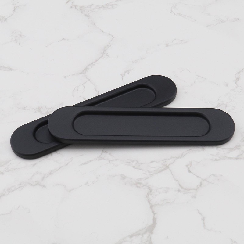 EMSea 2Pcs Oval Sliding Door Handles Replacement Sliding Barn Door