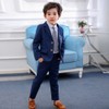 LOLANTA Boys Suit 2PCs Navy Red Black White Tuxedo Jacket