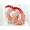Goetland Large Shrimp Neck Pillow U Shaped Realistic Simulation Travel