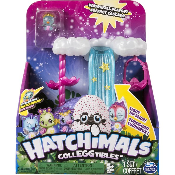 Hatchimals CollEGGtibles, Waterfall Playset with Lights and an Exclusive Season 4 CollEGGtible, for Ages 5 and Up
