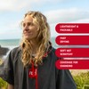 Red Original Adult Unisex Quick Dry Microfibre Changing Robe Towel