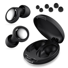 Ear Plugs for Sleeping Snoring Men Christmas Gifts Small Stocking Stuffers-45dB Noise Cancelling Reduction, Hearing Protection Silicone Ear Plugs for Christmas Concerts +8 EarTip (Classic Black)
