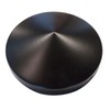 3 x Post Caps Round 101 mm Steel Black Powder-Coated