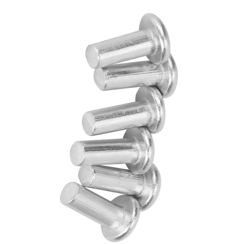 100pcs M4 Flat Head Solid Rivet, Aluminum Not Fall Off