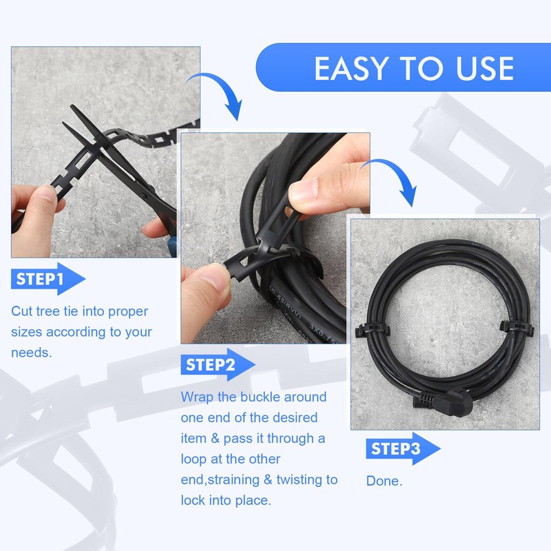 Wesiti 50 ft Plastic Chain Lock Tree Tie 1/2 Inch