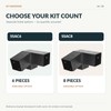 4x4 Pergola Bracket Kit, Carbon Steel 3-Way Slanted Connectors for