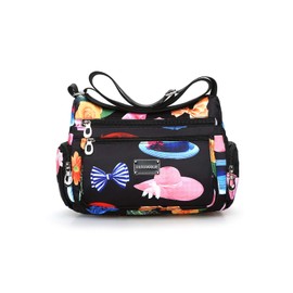 NOTAG Women's Shoulder Bag, Lightweight, Multi-Pocket, Casual Waterproof Nylon Messenger Bag, CM, Casual, unique