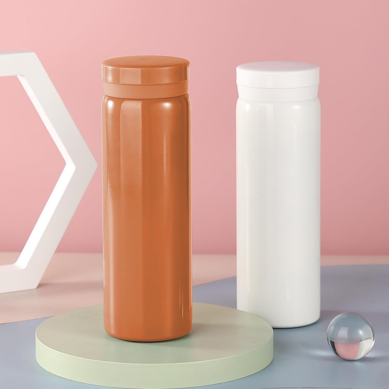 Small Thermos Flasks Stainless Steel - Cute Water Bottle, Vacuum
