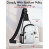 QOECI Clear Bag for Stadium Events, Clear Purses For Women