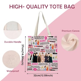 LEVLO Gossip Gril Tote Bag TV Show Fans Gift Upper East Side Gift Friendship X0xo Gossip Gril Handbag, X00 x carry bag