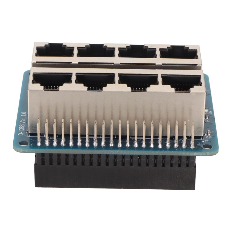 GPIO Breakout Board Professional 8 RJ45 Ports 40 Pin Power