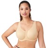 Wacoal brasier deportivo con aros para mujer, Piel (Naturally Nude),