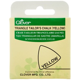 Clover Triangle Tailor's Chalk, Yellow