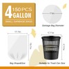 150 Count Small Garbage Bags 15 Litres/4 Gallon Strong Bathroom