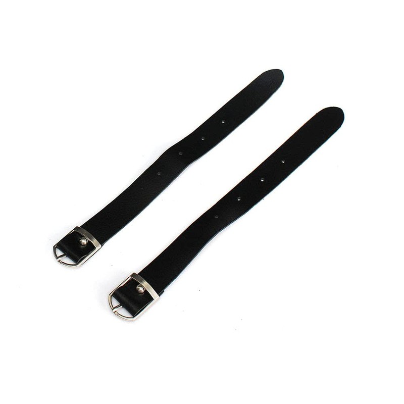 RILOER Motorcycle Saddle Bags Black Leather Storage Box Side Pockets