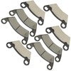 Caltric Front & Rear Brake Pads Compatible with Polaris Ranger