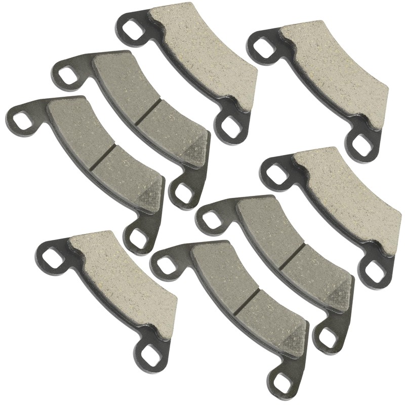 Caltric Front & Rear Brake Pads Compatible with Polaris Ranger