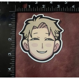 Spy+ Spy x Family Anime assorted characters 3.5" sticker indoor/outdoor - Yor Forger