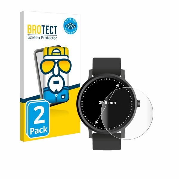 BROTECT Pack of 2 Full Cover Screen Protectors for Watches
