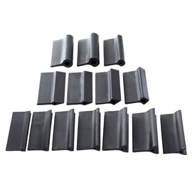 Rubber Polishing Pad, 14 pcs/Set Flexible Contours Convex Concave Sanding Block, Con Tour Detail Sanding Grip Pad for Convex and Concave Sanding, Woodworking Tools(Color:Black)