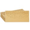 Pipilo Press Gold Money Envelopes for Cash Gifts - 6.8