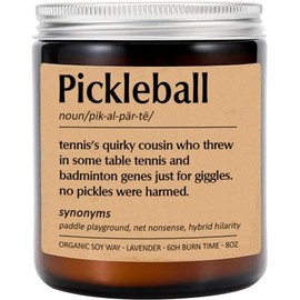 Pickleball Candle, Pickleball Definition Candle, Gift for Pickleballer, Best Pickleballer, Funny Surprise Gift, Pickleball Gift, Gift for Him Her, Holiday Gift, Lavende Scented Candles Soy 8Oz