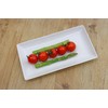 Castle Enterprise Chefs Buy Ripi Durable Dinnerware, Oblong Plate, White,