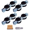 SKIR'CO Double Pipe Holders with Rubber Lining for 15-19 mm