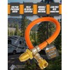Xtremeauto 0.5M Orange LPG Pigtail Hose Pipe – High Pressure
